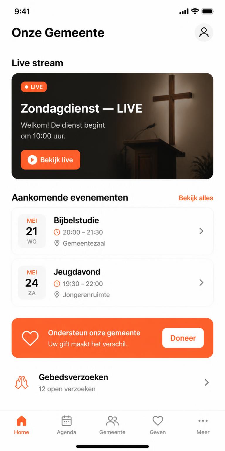 Community-app voor kerken